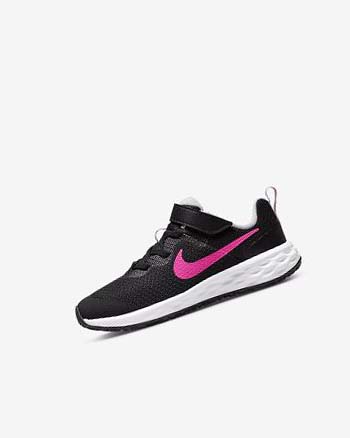 Black / Pink / Pink Boy Nike Revolution 6 Running Shoes | CA2391