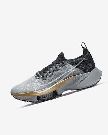 Black / Platinum / Grey / White Men's Nike Air Zoom Tempo NEXT% Running Shoes | CA3182