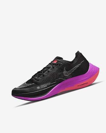 Black / Purple / Red Men's Nike ZoomX Vaporfly Next% 2 Running Shoes | CA5394