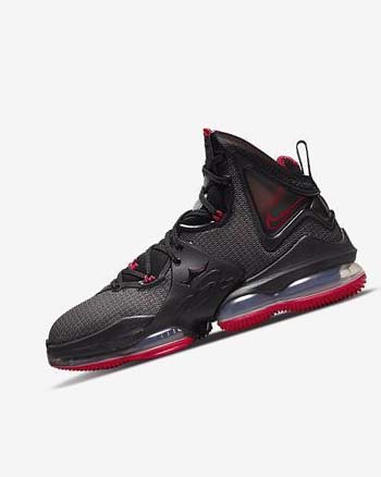 Black / Red / Black Men's Nike LeBron 19 Basketball Shoes | CA4642