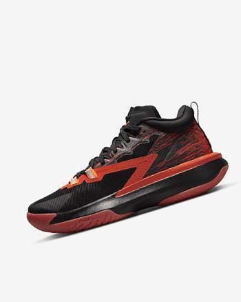 Black / Red / Orange Men's Nike Zion 1 SP Basketball Shoes | CA2985
