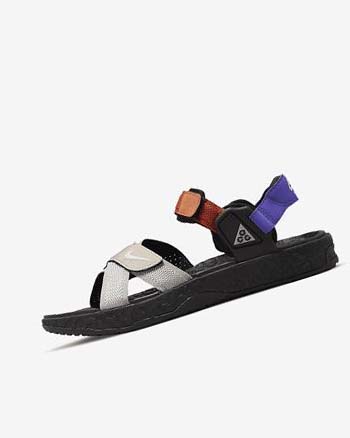 Black / Red Women's Nike ACG Air Deschutz+ Sandals | CA4695