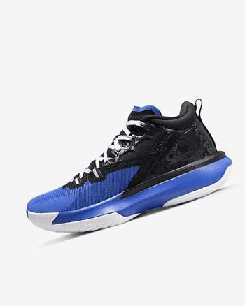 Black / Royal / White Men's Nike Zion 1 Basketball Shoes | CA4773