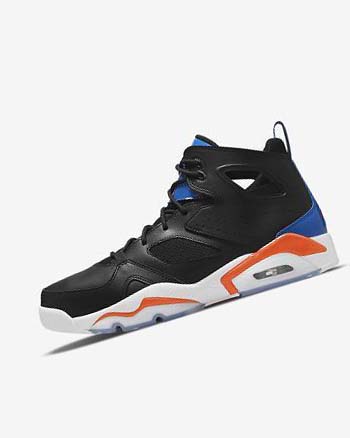 Black / Royal / White / Orange Men's Nike Jordan Flight Club '91 Basketball Shoes | CA2443
