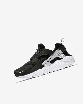 Black / White / Black Girls' Nike Huarache SE Shoes | CA2885