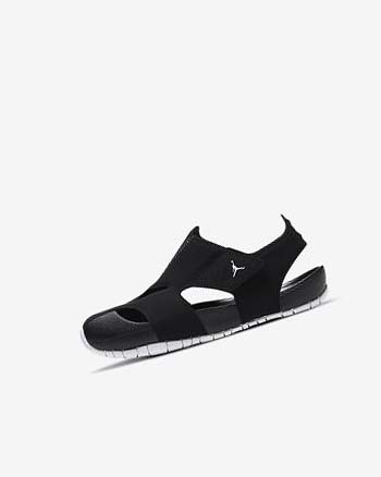 Black / White Boy Nike Jordan Flare Shoes | CA5147
