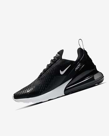 Black / White / Dark Grey Women's Nike Air Max 270 Casual Shoes | CA2579