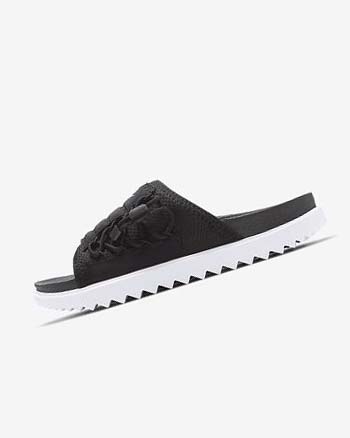 Black / White / Dark Grey Women's Nike Asuna Slides | CA4769