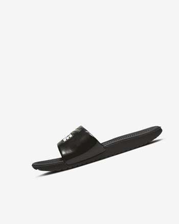 Black / White Girls' Nike Kawa Slides | CA2448