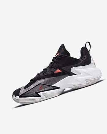 Black / White / Grey / Light Red Men's Nike Jordan One Take 3 Basketball Shoes | CA2916