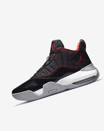 Black / White / Grey / Red Men's Nike Jordan Stay Loyal Basketball Shoes | CA4589