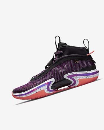 Black / White / Light Mango / Purple Men's Nike Air Jordan XXXVI 'First Light' Basketball Shoes | CA4976