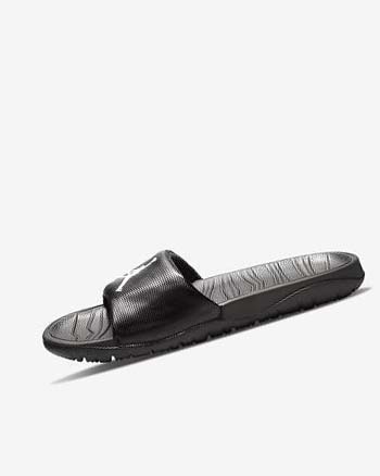 Black / White Men's Nike Jordan Break Slides | CA2729