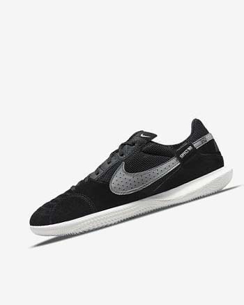 Black / White Men's Nike Streetgato Soccer Shoes | CA3245