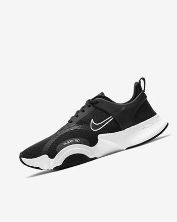 Black / White Men's Nike SuperRep Go 2 Training Shoes | CA3093