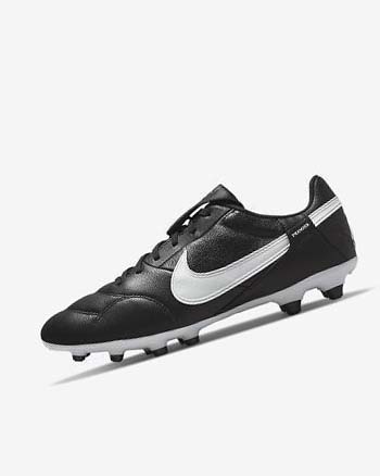 Black / White Men's Nike The Premier 3 FG Soccer Cleats | CA5284