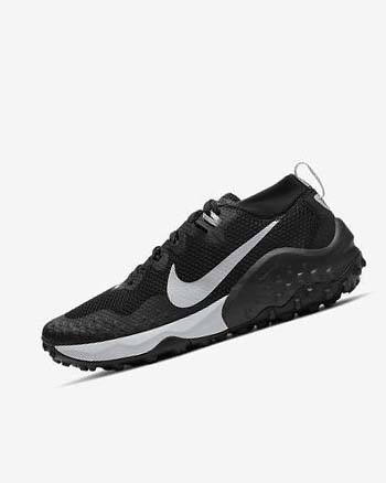 Black / White Men's Nike Wildhorse 7 Trail Running Shoes | CA2790