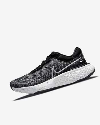 Black / White Men's Nike ZoomX Invincible Run Flyknit Running Shoes | CA5528