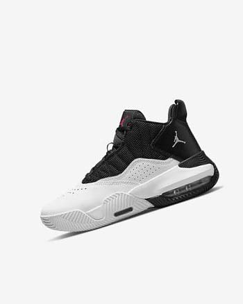 Black / White / Metal Silver / Red Boy Nike Jordan Stay Loyal Basketball Shoes | CA2611