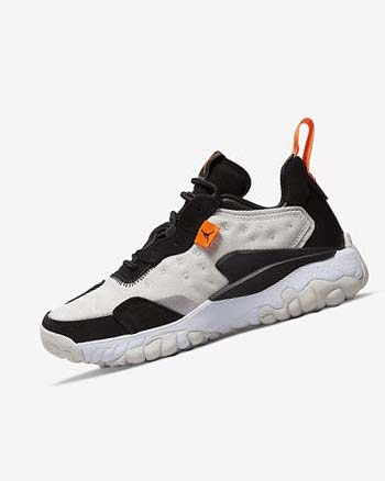 Black / White / Orange Women's Nike Jordan Delta 2 Basketball Shoes | CA2847