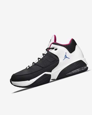 Black / White / Pink / Blue Men's Nike Jordan Max Aura 3 Basketball Shoes | CA5047
