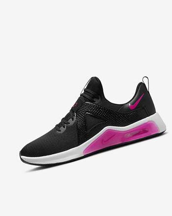 Black / White / Pink Women's Nike Air Max Bella TR 5 Training Shoes | CA3281