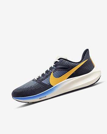 Blue / Dark Obsidian Men's Nike Air Zoom Pegasus 39 Premium Running Shoes | CA3149