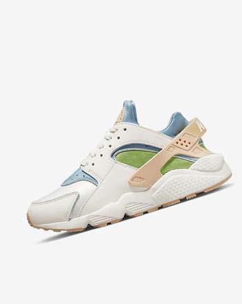 Blue / Green / Orange Women's Nike Air Huarache SE Sneakers | CA1120