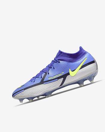 Blue / Grey / Blue Women's Nike Phantom GT2 Dynamic Fit Elite FG Soccer Cleats | CA4785
