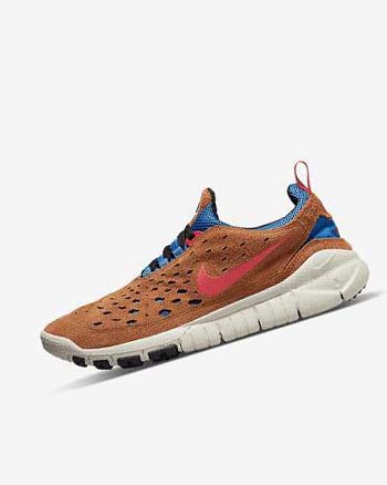 Blue / Light Cream / Red Men's Nike Free Run Trail Running Shoes | CA4489