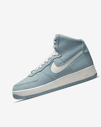 Blue / Metal Silver / White Women's Nike Air Force 1 Sculpt Sneakers | CA1173