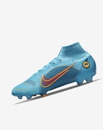 Blue / Orange Women's Nike Mercurial Superfly 8 Elite FG Soccer Cleats | CA4623