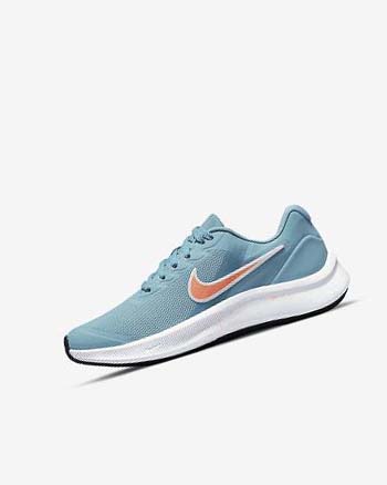 Blue / Red Girls' Nike Star Runner 3 Running Shoes | CA2839