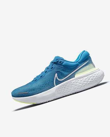 Blue / White Men's Nike ZoomX Invincible Run Flyknit Running Shoes | CA3114