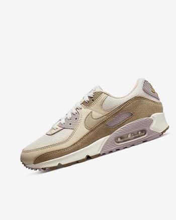 Brown / Light Purple / Khaki Women's Nike Air Max 90 Casual Shoes | CA2741