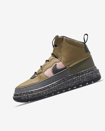 Brown / Olive / Pink Men's Nike Air Force 1 Boots | CA4770