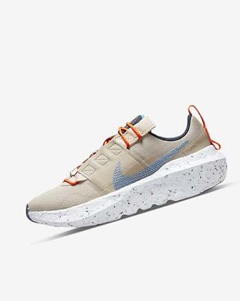 Cream / White / Light Blue Women's Nike Crater Impact Sneakers | CA4720