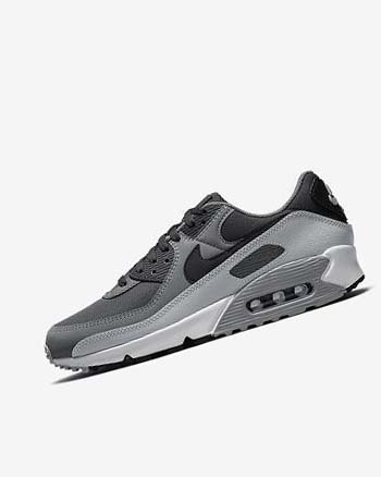 Dark Grey / Dark Grey / Grey / Black Men's Nike Air Max 90 Casual Shoes | CA4948