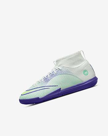 Green / Purple / Green Girls' Nike Jr. Mercurial Dream Speed Superfly 8 Academy IC Soccer Shoes | CA2473