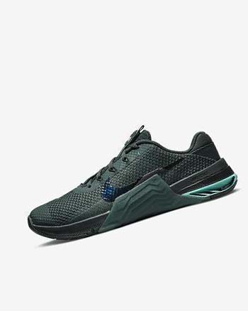 Green / Turquoise / Black / Multicolor Men's Nike Metcon 7 Training Shoes | CA1123