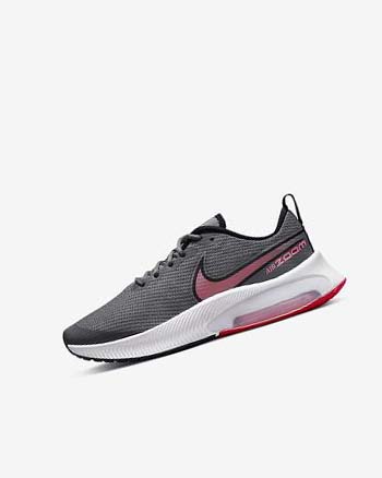 Grey / Black / Red Boy Nike Air Zoom Arcadia Running Shoes | CA5505