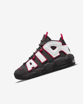 Grey / Black / Red / White Boy Nike Air More Uptempo Basketball Shoes | CA4994