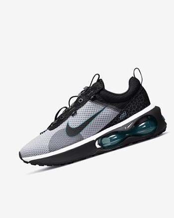 Grey / Black / White Men's Nike Air Max 2021 SE Casual Shoes | CA2979