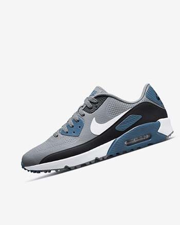Grey / Black / White Women's Nike Air Max 90 G Golf Shoes | CA2422