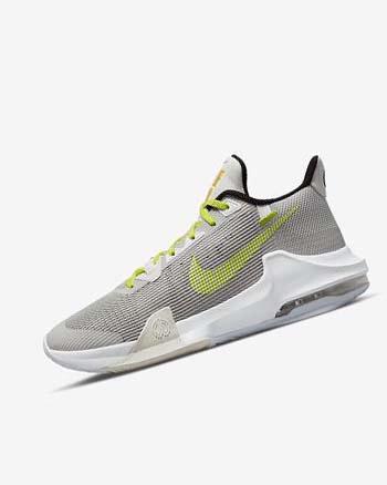 Grey / Green Women's Nike Air Max Impact 3 Basketball Shoes | CA3009