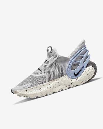 Grey / Grey / White / Black Men's Nike Glide FlyEase Casual Shoes | CA2309