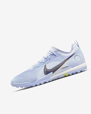 Grey / Light Blue / Blue / Blue Men's Nike Mercurial Air Zoom Vapor 14 Pro TF Soccer Shoes | CA2270