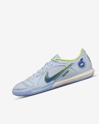 Grey / Light Blue / Blue / Blue Men's Nike Mercurial Vapor 14 Academy IC Soccer Shoes | CA4799