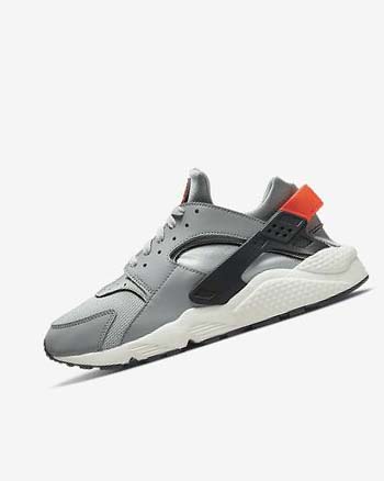 Grey / Light Grey / Orange Men's Nike Air Huarache Sneakers | CA5535