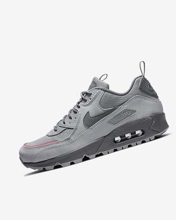 Grey / Pink Light Blue / Grey Men's Nike Air Max 90 Surplus Sneakers | CA4731